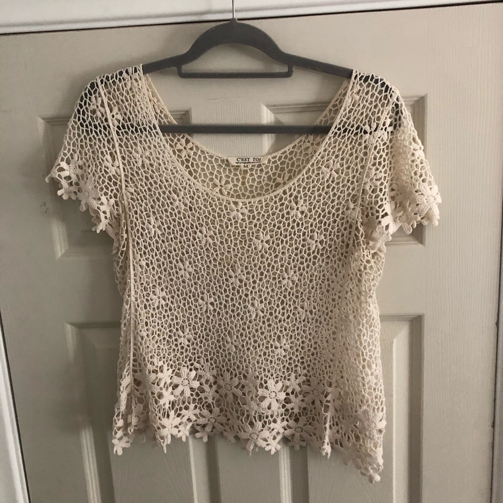 Very cute overlay top
